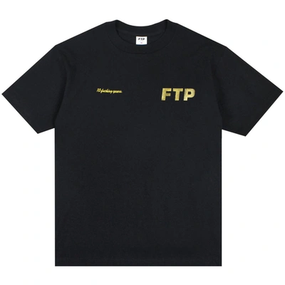 Pre-owned Ftp  10 Year Logo Tee Black