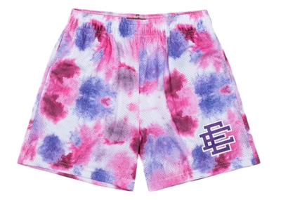 Pre-owned Eric Emanuel Ee Basic Short Purple/pink Tie Dye