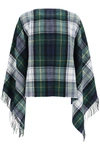 COMME DES GARÇONS SHIRT TARTAN PONCHO SCARF