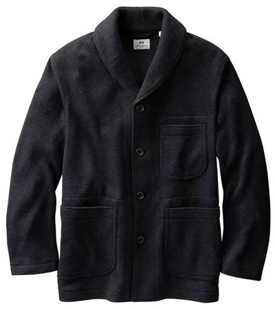 Pre-owned Uniqlo X Engineered Garments Fleece Tailored Jacket (us Sizing) Navy