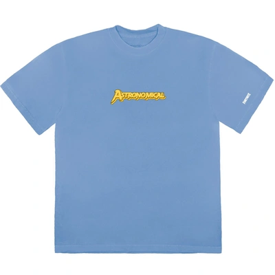 Pre-owned Travis Scott  The Scotts Astro Goosebumps T-shirt Blue
