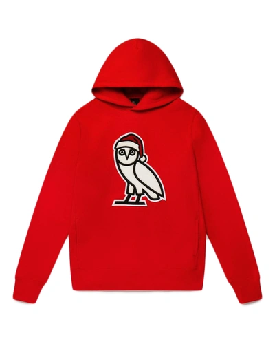 Pre-owned Ovo  Holiday Owl Hoodie Red