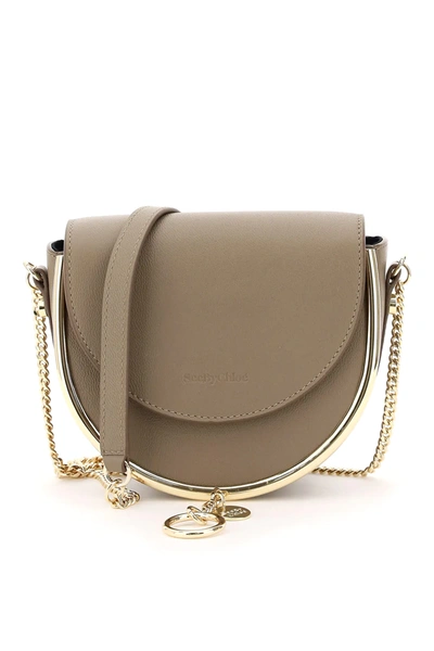 See By Chloé Mara Mini Bag In Grey,beige