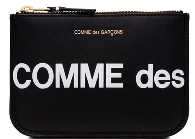 Pre-owned Comme Des Garçons  Sa8100hl Huge Logo Wallet Black