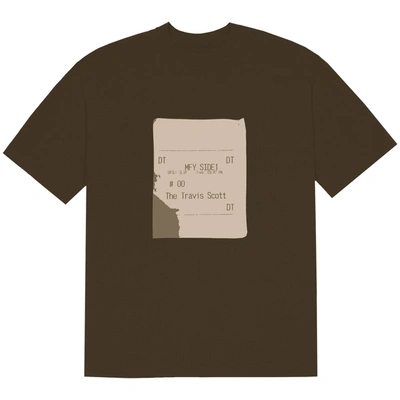 Pre-owned Travis Scott  X Cpfm 4 Cj Grill Slip T-shirt Brown