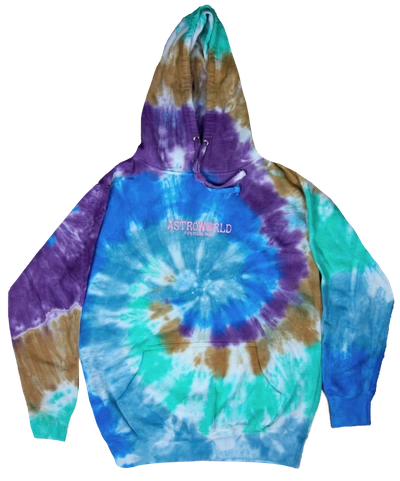 Pre-owned Travis Scott  Astroworld Festival Run Hoodie Tie Dye