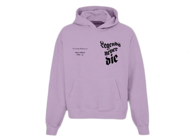 Pre-owned Juice Wrld  In Loving Memory Hoodie Purple