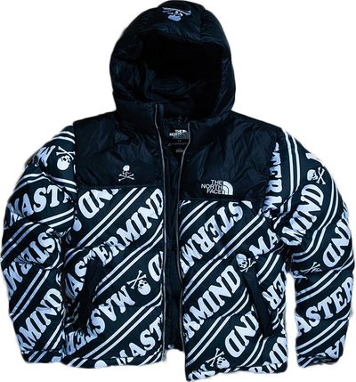 Pre-owned Mastermind The North Face Nuptse Jacket Black/white
