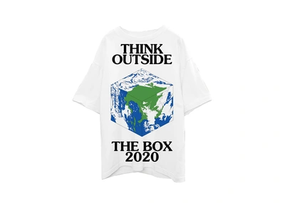 Pre-owned Virgil Abloh  Canary Yellow X Think Outside The Box T-shirt White