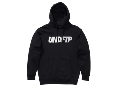 Pre-owned Ftp  X Undefeated Reflective Hoodie Black