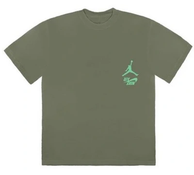 Pre-owned Travis Scott  Jordan Cactus Jack Highest T Shirt Olive