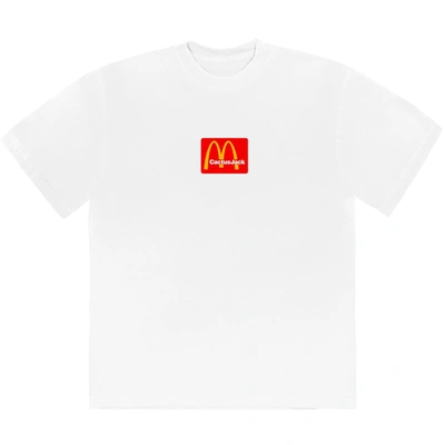 Pre-owned Travis Scott X Mcdonald's Sesame T-shirt White