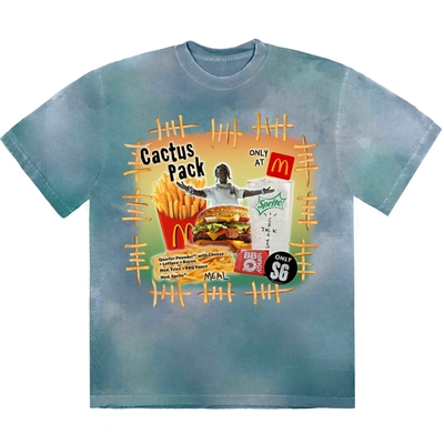 Pre-owned Travis Scott X Mcdonald's Cactus Pack Vintage Bootleg T-shirt Multi