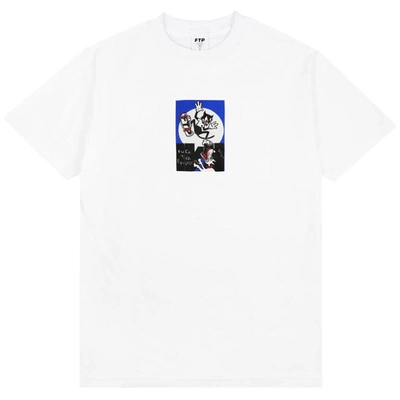 Pre-owned Ftp  Cats Tee White