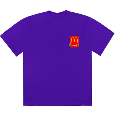 Pre-owned Travis Scott X Mcdonald's Action Figure Series Ii T-shirt Purple