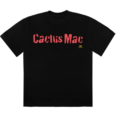 Pre-owned Travis Scott X Mcdonald's Cactus Mac T-shirt Black