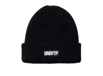 Pre-owned Ftp X Undefeated Und Beanie Black