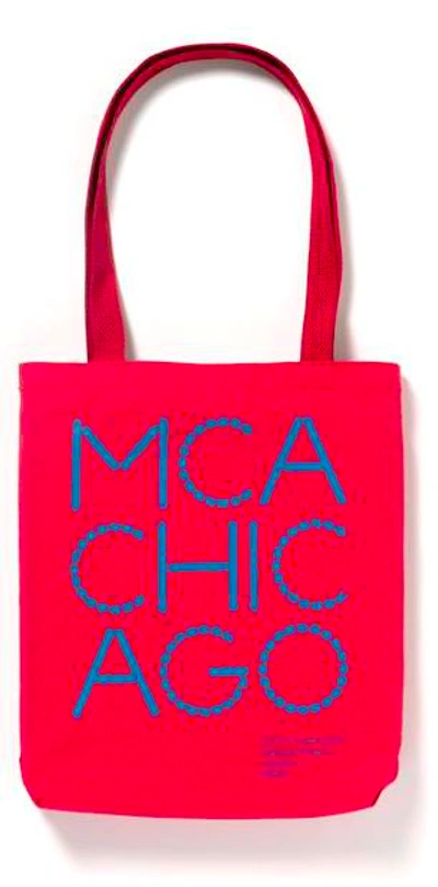 Pre-owned Virgil Abloh  X Mca Figures Of Speech Tote Red