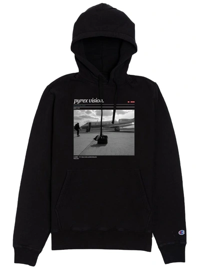 Pre-owned Virgil Abloh  X Mca Figures Of Speech Pyrex Hoodie Black