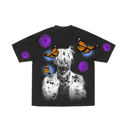 Pre-owned Juice Wrld  Butterfly Tee Black