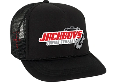 Pre-owned Travis Scott  Jackboys Repo Trucker Hat Black