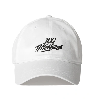 Pre-owned 100 Thieves  Jam Dad Hat White