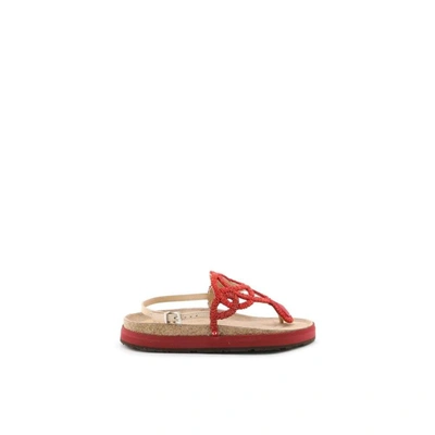 Maliparmi Malìparmi Women's Red Leather Sandals