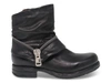 A.S. 98 A.S. 98 WOMEN'S BLACK LEATHER ANKLE BOOTS,259263 40