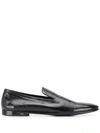 DOLCE E GABBANA DOLCE E GABBANA MEN'S BLACK LEATHER LOAFERS,A50352AX19980999 42