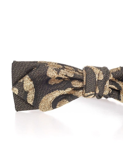 Dolce E Gabbana Men's Gold Polyester Bow Tie