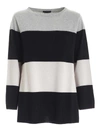 PAOLO FIORILLO LAMÉ DETAILS PULLOVER IN BLACK GREY AND BEIGE