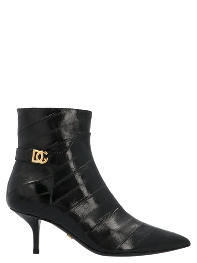 Dolce E Gabbana Women's  Black Ankle Boots