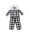 MONCLER GENIUS POPPY CHECKED TRACKSUIT IN BLACK AND WHITE