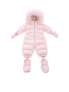 MONCLER GENIUS PANSY SNOW SUIT IN PINK