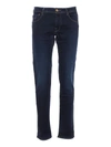 JACOB COHEN LOGO FADED JEANS IN BLUE