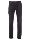 JACOB COHEN BLACK LOGO JEANS IN BLACK