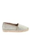 CASTAÃ±ER KITO LAMINATED ESPADRILLES IN GOLDEN