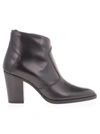 CELINE CÉLINE WOMEN'S BLACK LEATHER ANKLE BOOTS,341263174C38NO 39