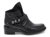 A.S. 98 A.S. 98 WOMEN'S BLACK LEATHER ANKLE BOOTS,AS9823204 39