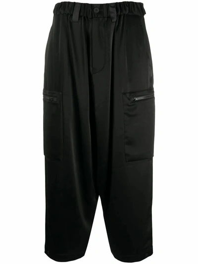 Adidas Y-3 Yohji Yamamoto Women's Black Acetate Trousers