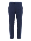 PAOLO FIORILLO FRANK STRIPED BLUE COOL WOOL TROUSERS
