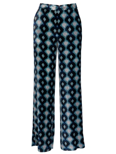 Maliparmi - Trouser. Vell C8023 Fantasia Jh738550182 In Light Blue