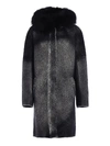 AVANT-TOI FUR INSERTS WOOL AND CASHMERE PARKA