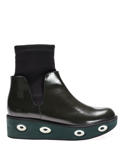 Paloma Barceló Viar Bryn Ankle Boots In Dark Green