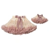 DOLLY BY LE PETIT TOM DOLLY BY LE PETIT TOM CREAM AND DUSTY PINK PETTISKIRT,PET8