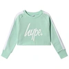 HYPE HYPE MINT SIDE STRIPE CROW CREW SWEATSHIRT,HY005-0039