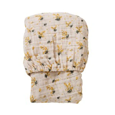 Garbo&friends 60x120 Junior Fitted Sheet Mimosa In Yellow