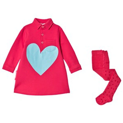 Agatha Ruiz De La Prada Babies' Pink Heart Dress Set