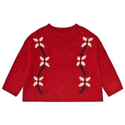 Hello Simone Kids'  Red Mousse Jumper