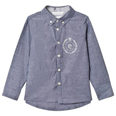 Ebbe Babies'  Kids Denim Chambray Waistcoat Shirt In Blue
